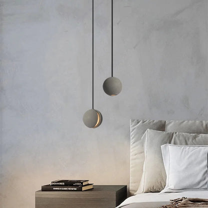 Chandelier Modern Chandelier Modern LED Concrete Ball Pendant Light Minimalist Mini Globe Cement Chandelier Home Decor