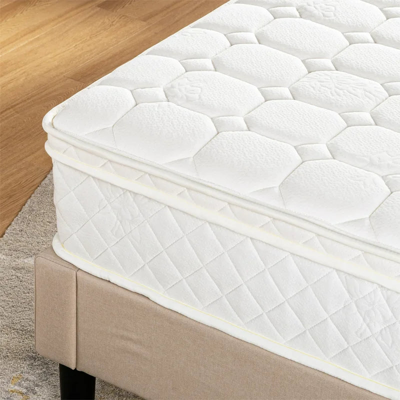 Hotel king Size Medium Firm Latex Pillow Top Full Size Bedroom Spring Comfortable Mattresses Rolled up in Box