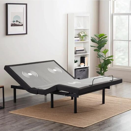 Adjustable Bed Frame, Adjustables Zero Gravity Massage Beds Frame with Wireless Remote, Adjustable Bed Base Head & Foot Massage