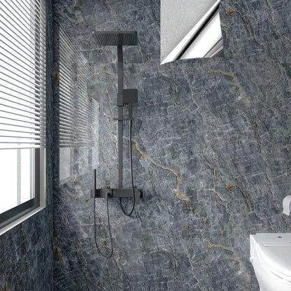 Foil Marble Self Adhesive Waterproof Wallpaper for Bathroom Wall Deocr Kitchen Oil Peoof High Temperature Resistance Stickers