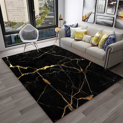 HD Colour Fluid Irregular Illusion Marble 3D Carpet Rug for Home Living Room Sofa Doormat Decor,kids Area Rug Non-slip Floor Mat