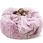 Soft Warm 180*90cm Fur Giant Removable Washable Bean Bag Bed Cover Comfortable Living Room Furniture Lazy Sofa Coat
