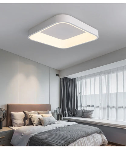White Grey Modern led Ceiling Lights For Living Room Bedroom Dining Room dimmable Lamp indoor round sqaure Fixtures Lustres
