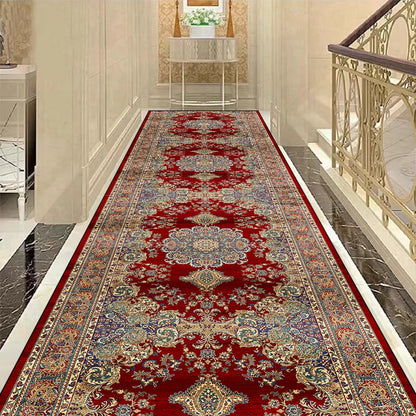 Golden Luxury Long Corridor Carpet Large Area Passageway Non-slip Rugs Washable Porch Entry Doormat Living Room Decoration Mats