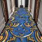 Luxury Black Golden Long Corridor Carpet Hall Runner Decor Non-slip Washable Stairway Rugs European Aisle Floor Mat Customizable