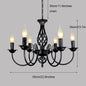 American Simple Living Room Light Modern Dining Room Bedroom Chandelier Black Iron Nordic Style Room Decoration Lighting Chandel