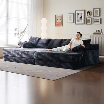 Bed Luxury European Sofa Armrest Adults Villa Floor Vacuum Compressed Couch Living Room Recliner Divano Sottovuoto Furniture