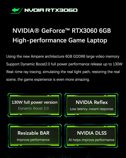 YSJMNPC 16 Inch 12th Gen Gaming Laptop Intel Core i9 12900H NVIDIA RTX 3060 6G 2.5K IPS Screen 2*DDR4 2*M.2 2TB SSD RGB Keyboard