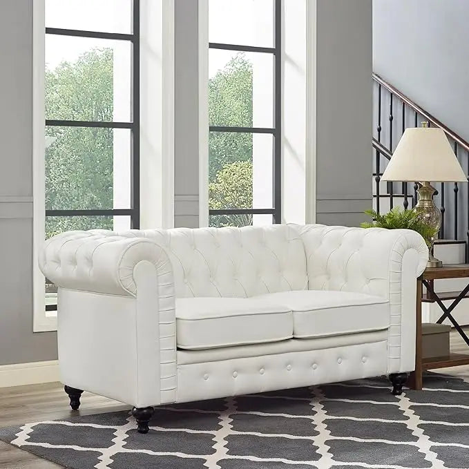 Chesterfield Sofa Set Living Room Chair Juegos Leather Couch Sofa Chair for Bedroom Modern Chesterfield Tufted Leather Chair