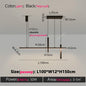 New restaurant chandelier modern simple dining room table bar lights long strip spotlight creative designer pendant lamps