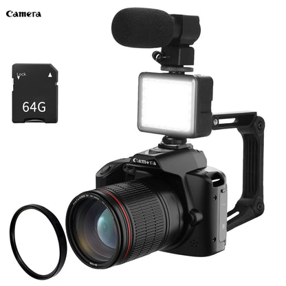 D5 Portable Camcorder Professional 4K HD Video Night Vision 64MP Cameras Photographer WIFI Digital DSLR Camera With 16X Zoom