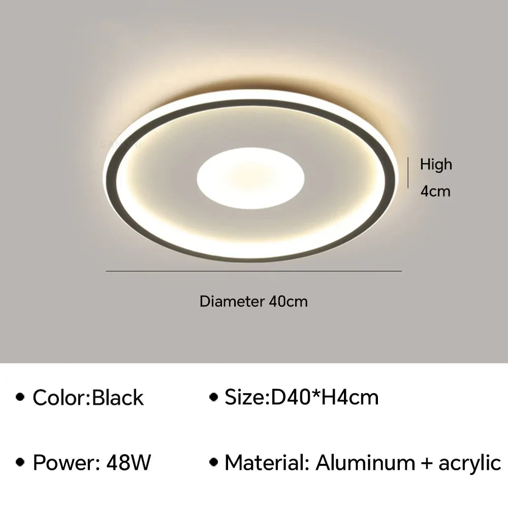 Modern LED Ceiling Light For Bedroom Living Dining Room Study Aisle Balcony Chandelier Indoor Home Decor Lighting Fixture Luster