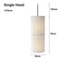 Designer Menu Hashira Cluster Pendant Light Vintage Cloth Lampshade Hanging Lamp Dining Room Minimalist Cylindrical Chandelier