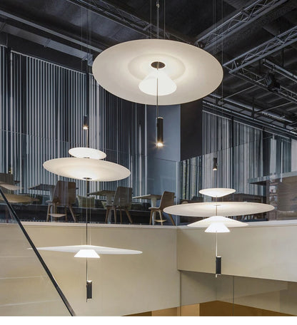 Modern Flying Saucer LED Pendant Lights Personality Home Decor Hanging Lamp Dining Table Bar Living Room Artistic UFO Chandelier