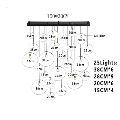 Nordic Lava Loft LED Pendant Light Modern Light PVC Lighting Living Room Indoor Decor Home Fixtures Kitchen Hanging Pendant Lamp