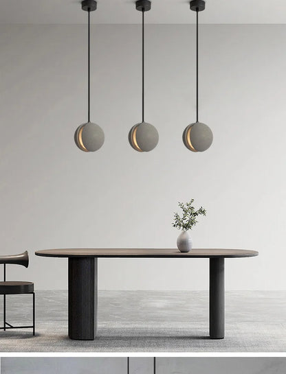 Chandelier Modern Chandelier Modern LED Concrete Ball Pendant Light Minimalist Mini Globe Cement Chandelier Home Decor