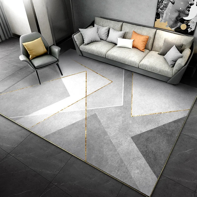 VIKAMA Light Luxury HomeLiving Room Carpet Bedroom Full Sofa Dirt Resistant And easy to care for crystal velvet carpet
