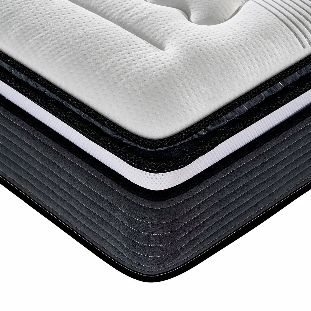12 Inch Mattress Twin Full Queen King Bed Size Mattresses Medium Firm 7 Zone Pocket Spring Mattress Bedroom Furniture