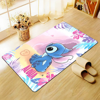 Stitch Cartoon Carpet Rug for Living Room Bedroom Decoration Picnic Camp Kitchen Carpet Crawling Carpet Decoration