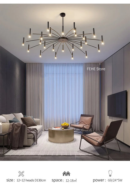 Living room lamp, new light luxury bedroom chandelier Nordic lamps modern minimalist atmosphere For home dining room Lights