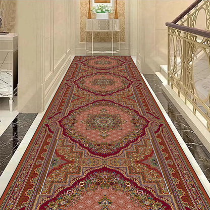 Golden Luxury Long Corridor Carpet Large Area Passageway Non-slip Rugs Washable Porch Entry Doormat Living Room Decoration Mats