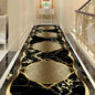 Golden Luxury Long Corridor Carpet Large Area Passageway Non-slip Rugs Washable Porch Entry Doormat Living Room Decoration Mats