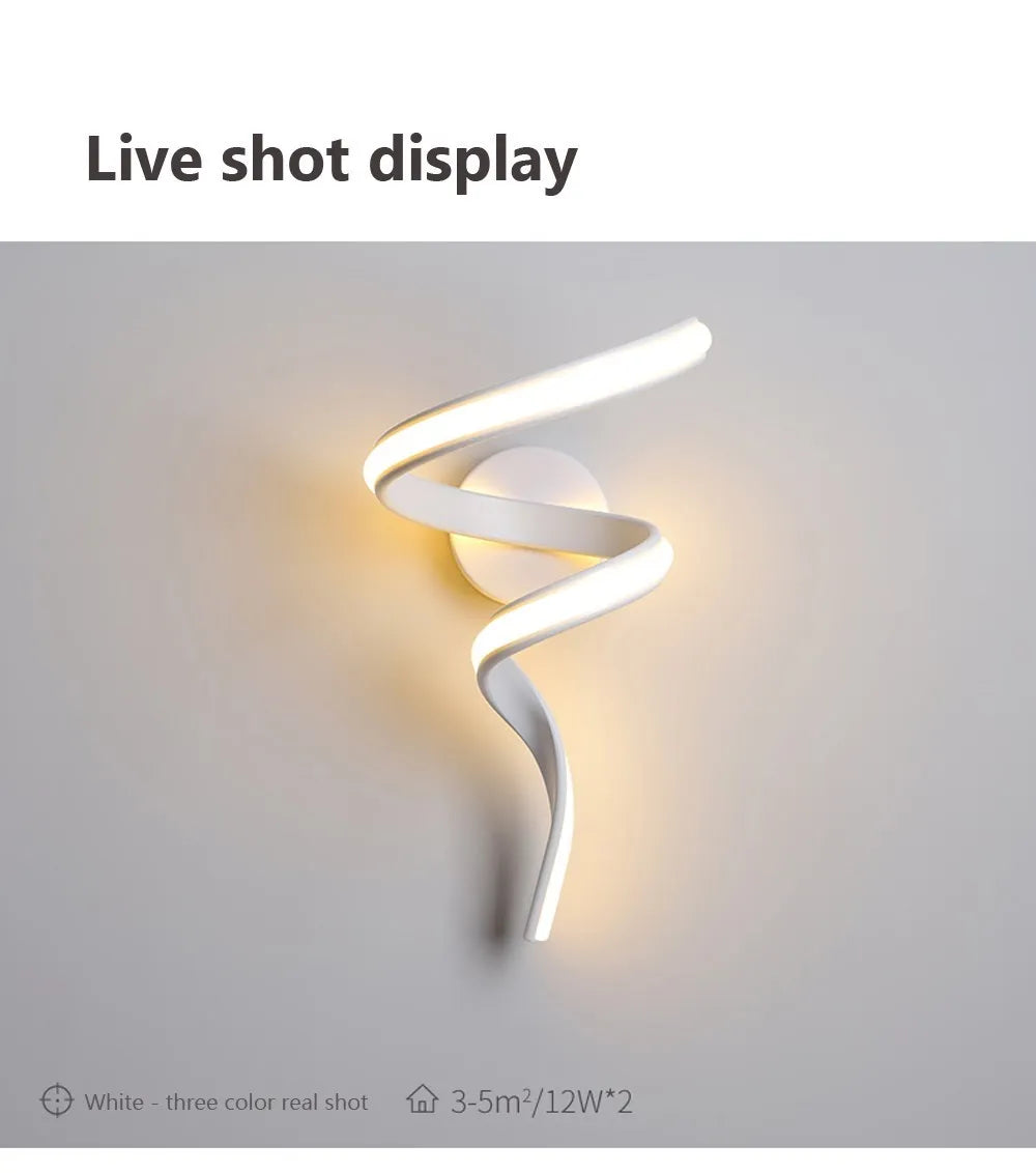 Modern Minimalist LED Wall Lamp Home Indoor Decor wall Sconce For Living Room Bedroom Bedside Lustres Backgroud Light Decoration