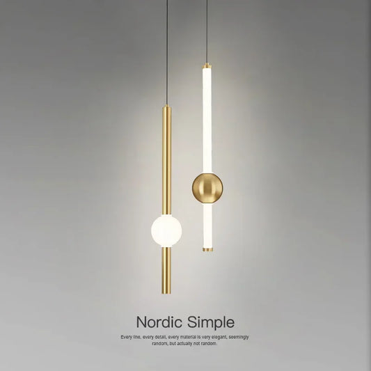 Modern Simple LED Pendant Lamp Living Room Bedroom Bedside TV Background Kitchen Island Restaurant Home Decor Lighting Fixture