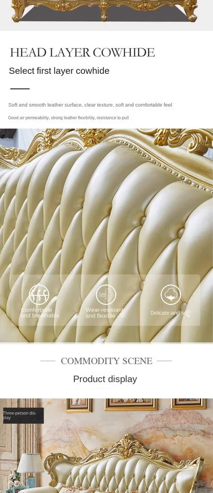 Large Filler Golden Sofas Wood Design Reclining Designer Luxury Couch Lounges Modular Nordic Canape Salon Furniture Home