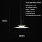 Modern Flying Saucer LED Pendant Lights Personality Home Decor Hanging Lamp Dining Table Bar Living Room Artistic UFO Chandelier