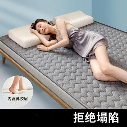 Latex mattress cushion Home bedroom tatami bed mat floor bedding sleeping mat Dormitory student single sponge mat