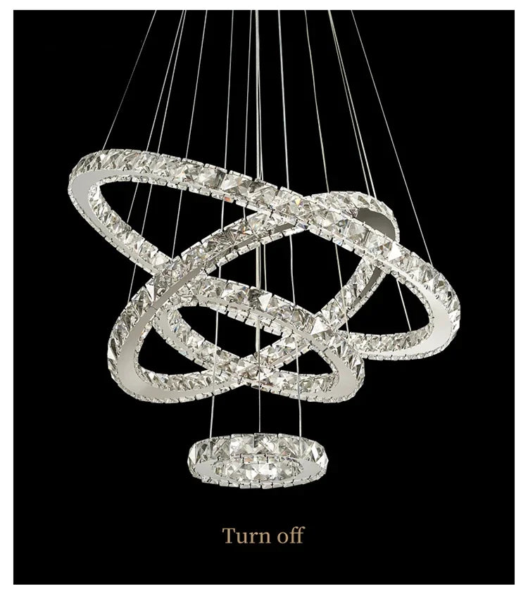 2024 Modern Crystal Ceiling Hanging Chandeliers for Living Dining Table Room Bedroom Lamps Home Decorations Pendant Light Lustre