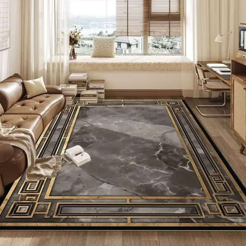 Retro Versace Style CARPET FOR LIVE ROOM Non-slip Bedroom Soft Large Rug Hall Decoration Washable Floor Mats Customizable Ковер