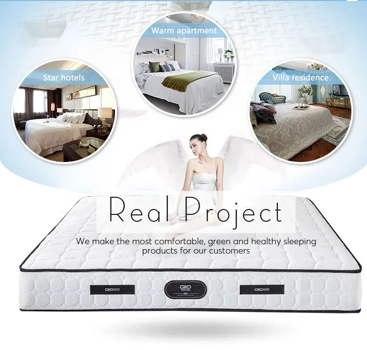 High Quality Vacuum Packed Latex Purple Mattress king Size Roll up Bed Spring Mattress in Box