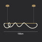 Post-Modern Restaurant Notes Long Hose Lamp Creative Bar Cafe Shop Art Front Desk Designer Chandeliers