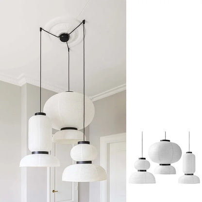 formakami light Japanese rice paper lamp vintage design wabi sabi lamp for zen room luminaire suspension dining room lighting ﻿