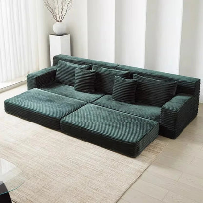 Designer Living Room Couch Bed Fabric Modern Foldable 2025 Boneless Sofa Puffs Vacuum Sleeper Woonkamerbanken Furniture Home