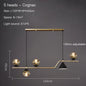 Nordic Black LED Chandelier For Living Room Kitchen Modern Home Indoor Ceiling Lighting Fixtures Glass Ball E14 Hanging Lamps