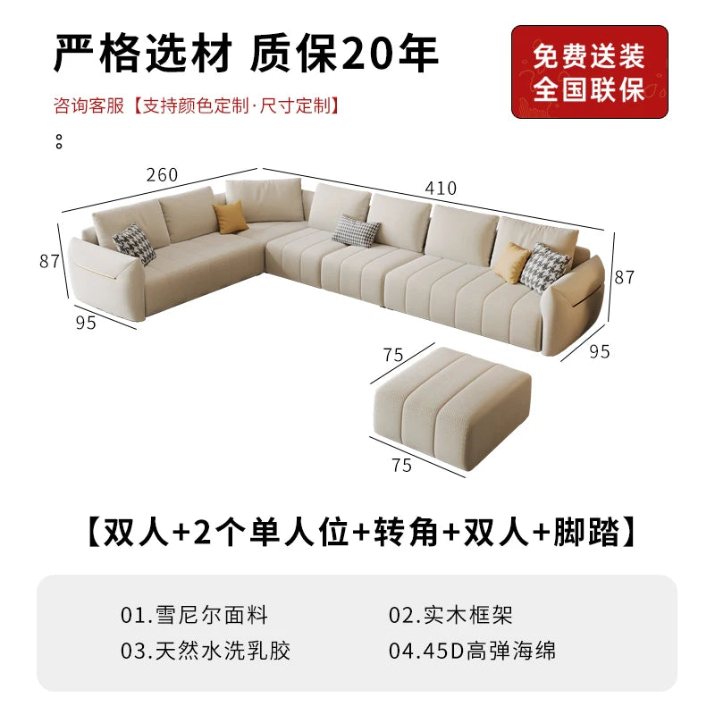 Corner Nordic Living Room Sofas Modern Floor Lounge White Outdoor Sofa Designer Love Seat Sectional Divano Trendy Furniture