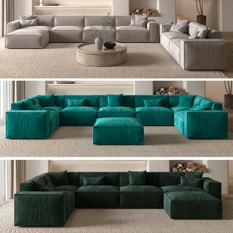 Modern KD Assembly Corner Sofa Modular Couch Fabric Gray Living Room Furniture Sectional Sofa Set sofa set living room furniture