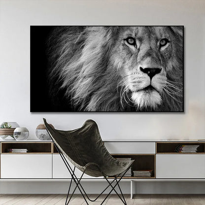 Large Size Lion Leopard Animals Posters African Elephant Tiger Wall Picture Canvas Painting One Piece Home Decoration No Frame