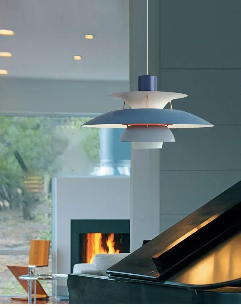 Danish Design Pendant Lights Colorful Umbrella Led Hanging Lamp Living Room Lustre Kitchen Chandeliers Droplight