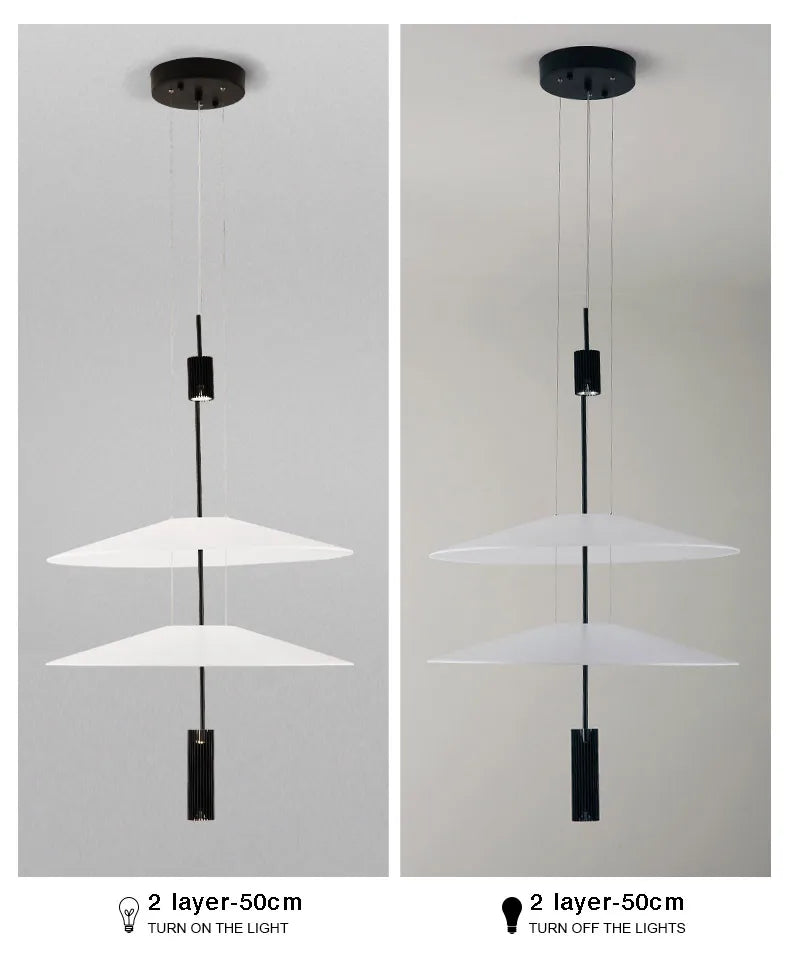 SANDYHA Modern Flying Saucer Style Chandeliers House Home Decor Led Pendant Lamps Kitchen Living Room Bedroom Interior Lighting