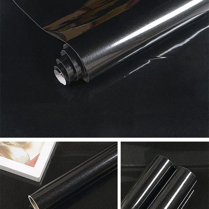 80cm Solid Color Decorative Film PVC Self Adhesive Wall Paper Furniture Renovation Stickers Kitchen Cabinet Waterproof Wallpaper