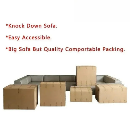 Modern KD Assembly Corner Sofa Modular Couch Fabric Gray Living Room Furniture Sectional Sofa Set sofa set living room furniture