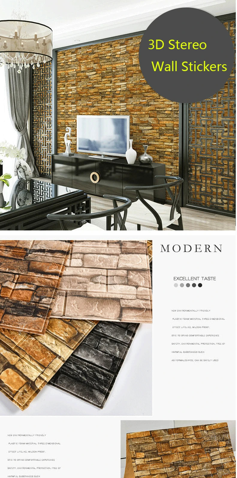 70cmx1/5/10m 3D Wallpaper Decoration Self-adhesive Antique Foam Brick Wallpaper Living Room Bedroom Waterproof 3d Wall Sticker