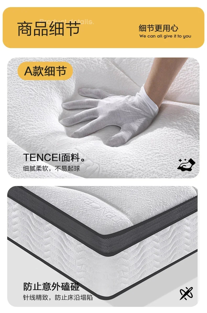 Hotel Firm Queen Mattresses High Quality Thickness King Size Bedroom Spring Mattress Designer Spring Colchon Bedroom Furniture