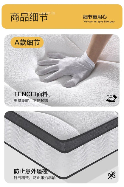 Hotel Firm Queen Mattresses High Quality Thickness King Size Bedroom Spring Mattress Designer Spring Colchon Bedroom Furniture