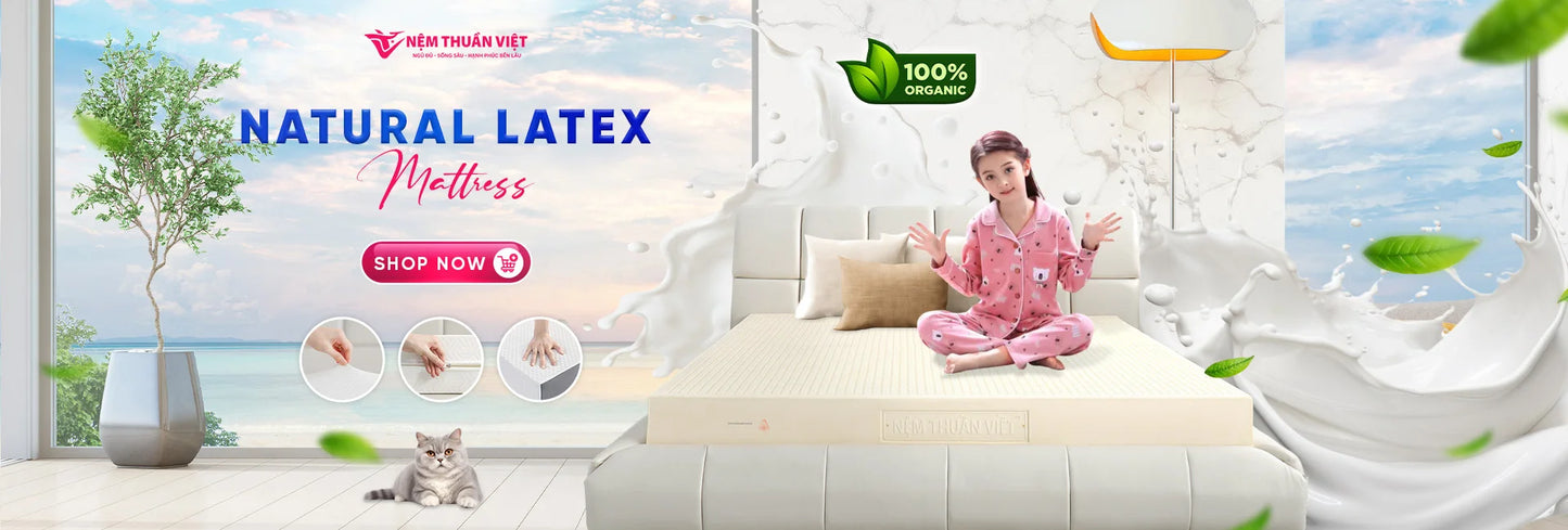 King Size Skin-Friendly Eco Friendly Massage Hybrid Natural Latex With Memory Foam Mattress Elastic Hotels Factory in VietNam