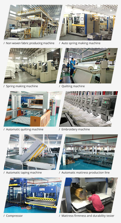 12 Inch Mattress Twin Full Queen King Bed Size Mattresses Medium Firm 7 Zone Pocket Spring Mattress Bedroom Furniture